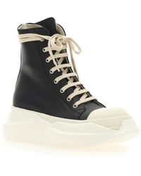 rick owens drkshdw abstract high sneaker