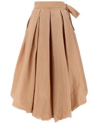 スカート Pinko BARBAGIANNI WIDE SKIRT WITH BOW 28158308_57716476_1000.jpg