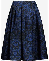 Comme des Garçons - Wide Balloon Skirt In Luminescent Jacquard Clothing - Lyst