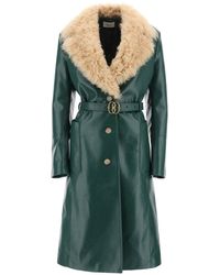 Bally - Leather And Shearling Coat - Lyst