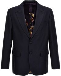 Etro - Single-Breasted Jacquard Blazer - Lyst