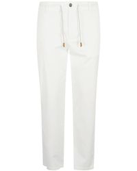 Eleventy - Trousers White - Lyst