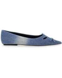Marc Jacobs - Denim Ballet Flats Kat - Lyst