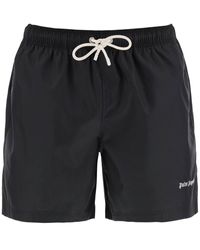 Palm Angels - Embroidered Logo Sea Bermuda Shorts - Lyst