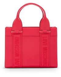 Love Moschino - Synthetic Leather Handbag With Shoulder Strap - Lyst