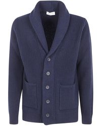 FILIPPO DE LAURENTIIS - Shawl Collar Pocket Cardigan - Lyst