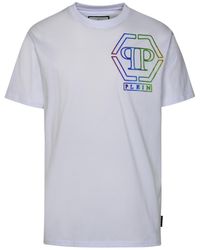 Philipp Plein - White Cotton T-shirt - Lyst