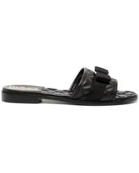 Ferragamo - Lovec Q Leather Sandal - Lyst
