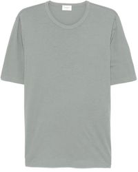 Saint Laurent - Logo Embroidery T-Shirt - Lyst