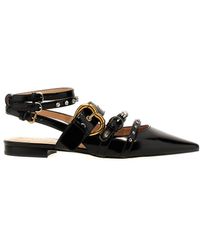 Pinko - Slingback With Studs And Multi Straps - Lyst