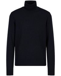 Emporio Armani - Wool High-neck Sweater - Lyst