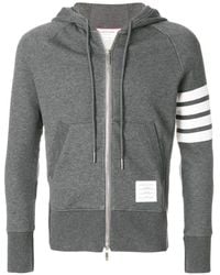 Thom Browne - 4-bar Zip-up Hoodie - Lyst