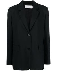 Closed - Wool Blend Single-Breasted Jacket - Lyst
