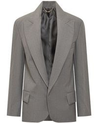 Victoria Beckham - Tailored Blazer With Wide Revers - Lyst