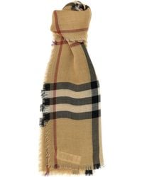 Burberry - Check Reversible Scarf - Lyst