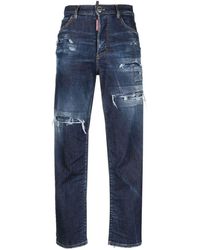 DSquared² - Distressed-effect High-waisted Jeans - Lyst