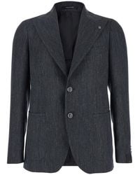Tagliatore - Tailored Single-Breasted Blazer With Notched Lapel - Lyst