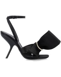 Ferragamo - Sandal With Asymmetric Bow - Lyst