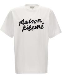 Maison Kitsuné - ' Handwriting' T-Shirt - Lyst