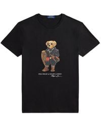Polo Ralph Lauren - Graphic Bear Print T-Shirt - Lyst