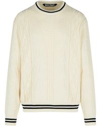 Palm Angels - Cotton Blend Sweater - Lyst
