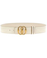 Bally - Emblem Crocodile Embossed Leather Belt - Lyst