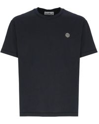Stone Island - T-shirts And Polos Blue - Lyst