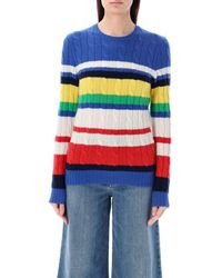 Polo Ralph Lauren - Julianna Cable Knit Sweater - Lyst