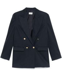 P.A.R.O.S.H. - Crew Cotton Blend Blazer Jacket - Lyst