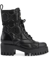 Gucci - Leather Boot Shoes - Lyst