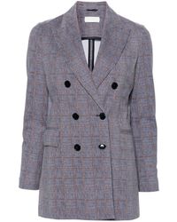 Circolo 1901 - Prince Of Wales Double-breasted Jacket - Lyst