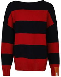 RIGHT FOR - Wool Striped Crewneck Jumper - Lyst