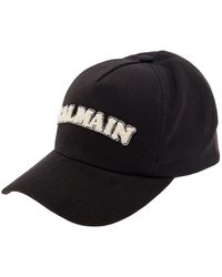 Balmain - Terry Logo Baseball Cap - Lyst