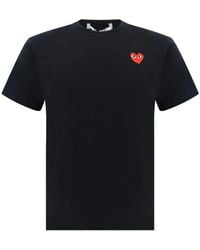 COMME DES GARÇONS PLAY - "red Emblem Heart" T-shirt Clothing - Lyst
