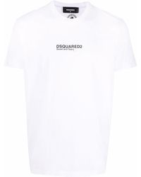 DSquared² - Logo-Print Cotton T-Shirt - Lyst