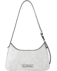 Acne Studios - Platt Mini Crackle Hobo Bag - Lyst