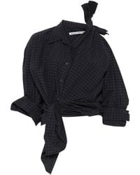 Alexander Wang - Knotted Button Down Shirt - Lyst