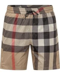 Burberry - Guildes Swimsuit With Check Pattern - Lyst