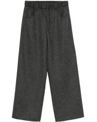 Brunello Cucinelli - Wool Drawstring Trousers - Lyst