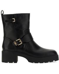 Michael Kors - Perry Leather Ankle Boots - Lyst