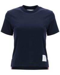 Thom Browne - Lightweight T-Shirt With Sl - Lyst