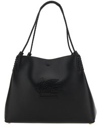Etro - 'Libra' Shoulder Bag With Maxi Logo On The Front - Lyst