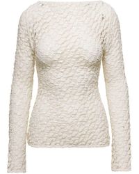 Rohe - Sweater With Boat Neckline - Lyst
