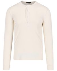 Tom Ford - Basic Henley Sweater - Lyst
