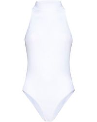 Alaïa - Alaïa Sleeveless Turtleneck Bodysuit - Lyst