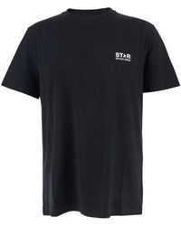 Golden Goose - Star M's Regular T-Shirt Logo/ Big Star Back/ Blackboard - Lyst