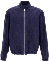 Arma - Aron Bomber In Suede - Lyst