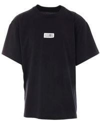 MM6 by Maison Martin Margiela - T-Shirt With Logo Label - Lyst