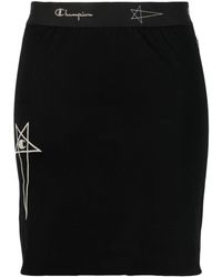 Rick Owens - X Champion Elasticated Logo-waistband Skirt - Lyst