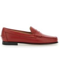 Sebago - 'Danielle Pop' Loafers With Bevelled Toe And Low Stacked Heel - Lyst